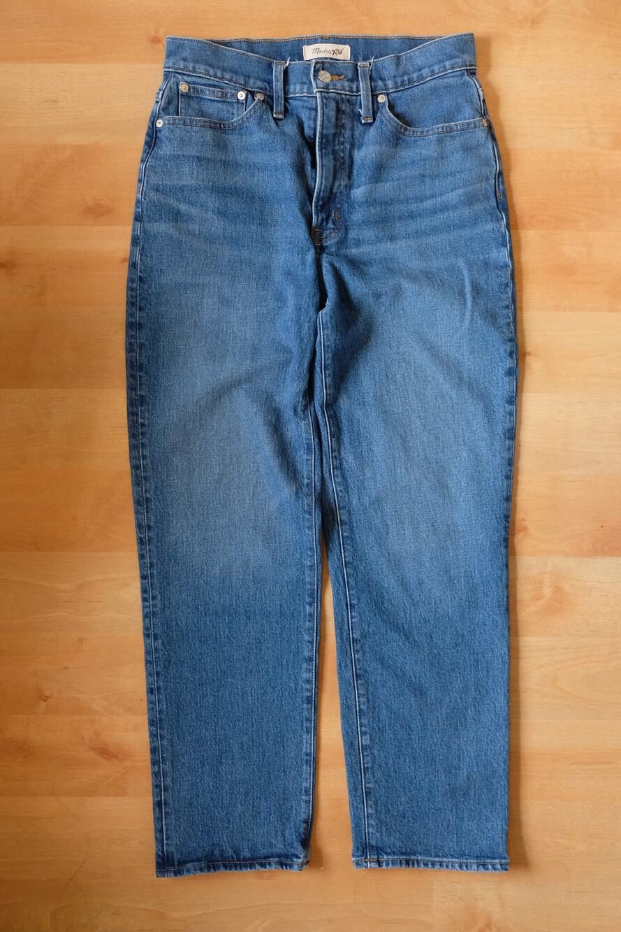 Madewell Perfect Vintage Straight Jean Size 28 Medium Wash High Rise Mom Jeans